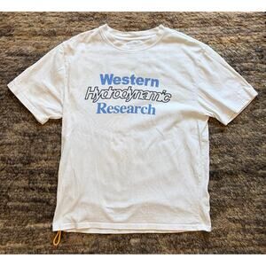 Western Hydrodynamic Research Men’s T shirt Large white blue